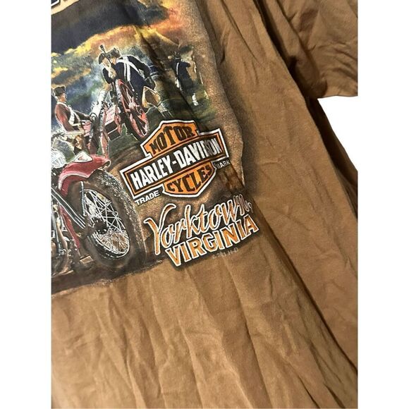 Vintage Harley Davidson Hampton Roads Yorktown Virginia VA T Shirt - Size Large - Picture 3 of 12